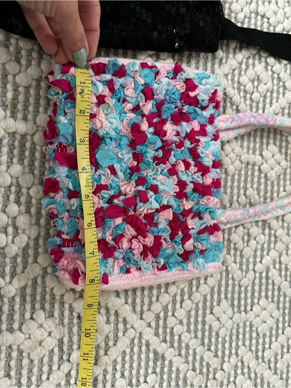 Kids cute bag Bundle | Sequin Peace Sign Crossbody + Handmade Tote